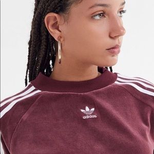 Adidas Velour Sweatshirt- Small